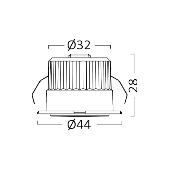 Imagine SPOT LED ROTUND 3W 38G 3C 3000K IP54 ALB BRY.