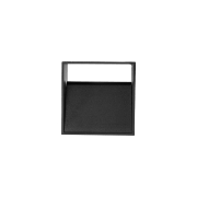 Imagine CORP LED PENTRU PERETE-PATRAT 8W 400LM 3000K NEGRU