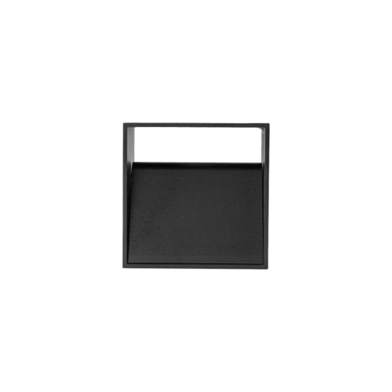Imagine CORP LED PENTRU PERETE-PATRAT 8W 400LM 3000K NEGRU
