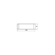 Imagine CORP LED PENTRU PERETE-DREPTUNGHI 12W 3000K ALB