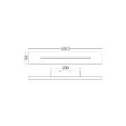 Imagine CORP LED PT PERETE 30W 3000K LEVA-WL1000-RCT NEGRU