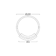 Imagine CORP LED PT PERETE 12W 3000K NELA-WL1-RND ALB