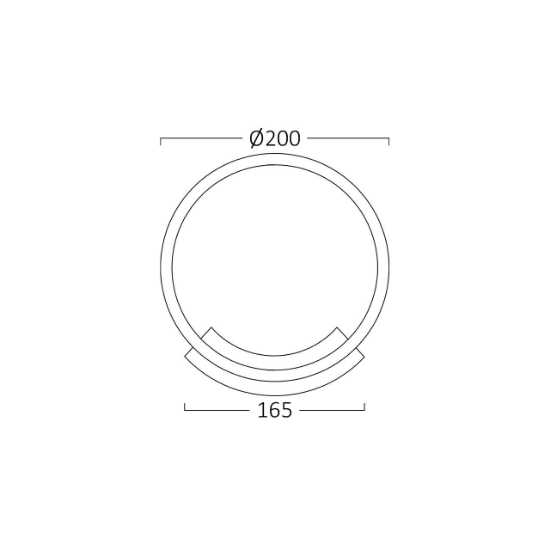 Imagine CORP LED PT PERETE 12W 3000K NELA-WL1-RND ALB