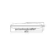 Imagine APLICA LED SENZOR 18W 6500K IP44 JADE RND, BR PLUS