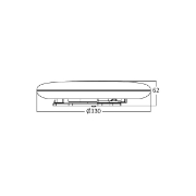 Imagine PLAFONIERA LED 30W 3000K IP44 JADE RND,BR PLUS
