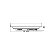 Imagine PLAFONIERA LED 20W 6500K IP44 JADE SQR, BR PLUS