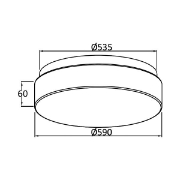 Imagine PLAFONIERA LED 50W 3000/4000/6500K IP20 JADE RND