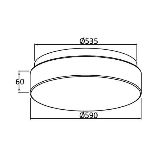 Imagine PLAFONIERA LED 50W 3000/4000/6500K IP20 JADE RND