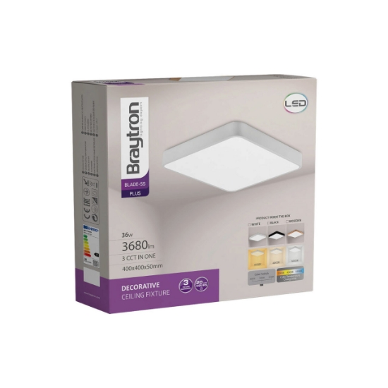 Imagine PLAFONIERA LED 36W 3000/4000/6500K ALB BLADE SQR