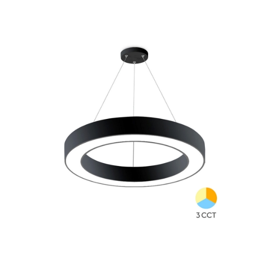 Imagine PLAF. LED SUSP 36W 3000/4000/6500K NEGRU BLADE RND