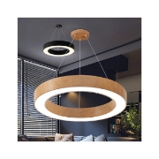Imagine PLAF. LED SUSP 45W TELECOMANDA LEMN BLADE RND
