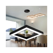 Imagine PLAFONIERA LED SUSP 36W 3in1 NEGRU BLADE SQR