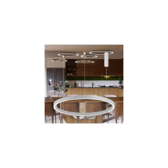 Imagine CORP DECORATIV CU LED 45W 3in1 PD-2540 ALB LINA