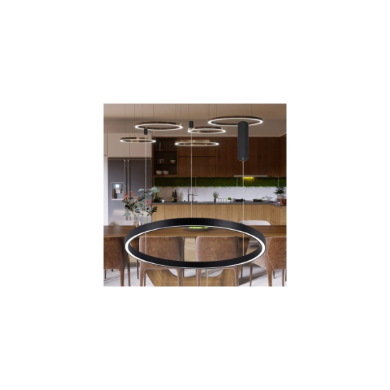 Imagine CORP DECORATIV CU LED 45W 3in1 PD-2540 NEGRU LINA