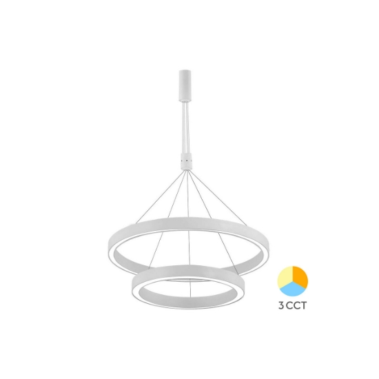 Imagine CORP DECORATIV CU LED 65W 3in1 PD-2540 ALB LINA