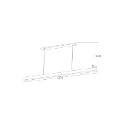 Imagine CORP LINEER CU LED 30W 3in1 LN-2540 AURIU LINA