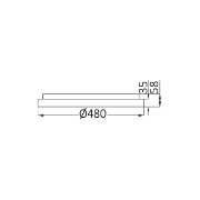 Imagine PLAFONIERA LED 36W 3IN1 IP20 SLS-SR-RND BELLA NEGRU