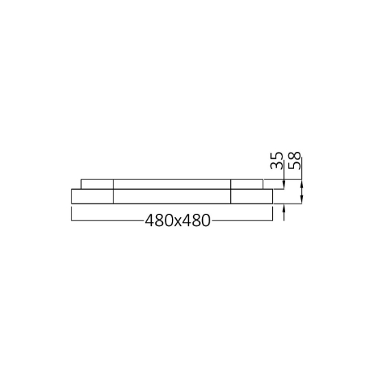 Imagine PLAFONIERA LED 36W 3IN1 IP20 SLS-SR-SQR BELLA NEGRU