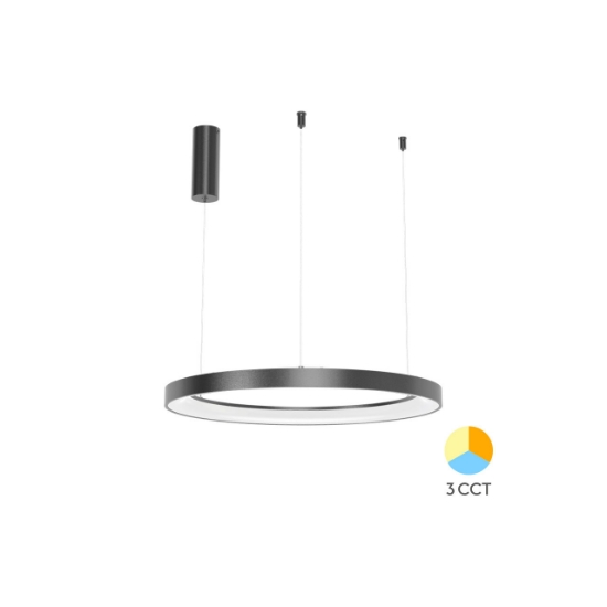 Imagine CORP DECORATIV LED 36W 3in1 SLP-PD-RND BELLA NEGRU