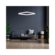 Imagine CORP DECORATIV LED 36W 3in1 SLP-PD-SQR BELLA ALB
