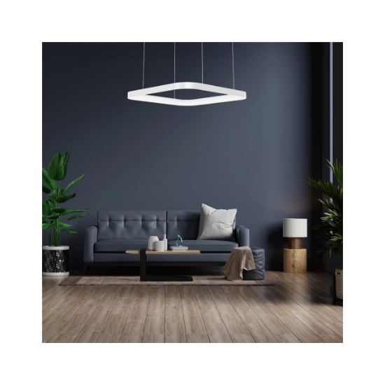 Imagine CORP DECORATIV LED 46W 3in1 SLP-PD-SQR BELLA ALB