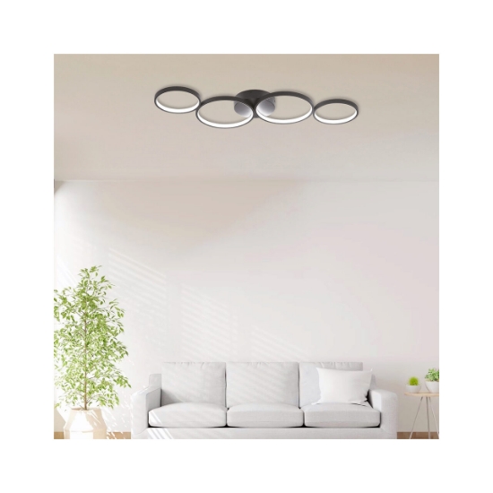Imagine LUSTRA LED 60W NELA-SR1 RND telecomanda IP20 NEGRU