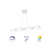 Imagine CORP DECORATIV LED 60W 3in1-Telecomanda-DIM PD1-RND NELA ALB