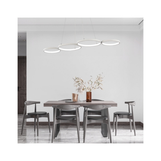 Imagine CORP DECORATIV LED 60W 3in1-Telecomanda-DIM PD1-RND NELA ALB