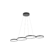 Imagine CORP DECORATIV LED 60W 3in1-Telecomanda-DIM PD1-RND NELA NEGRU