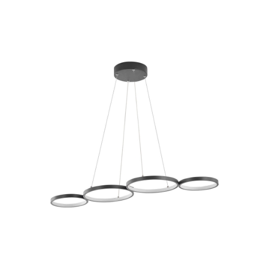 Imagine CORP DECORATIV LED 60W 3in1-Telecomanda-DIM PD1-RND NELA NEGRU