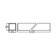 Imagine CORP LED SUSPENDAT RECTA 45W 3000K, 4050lm ALB