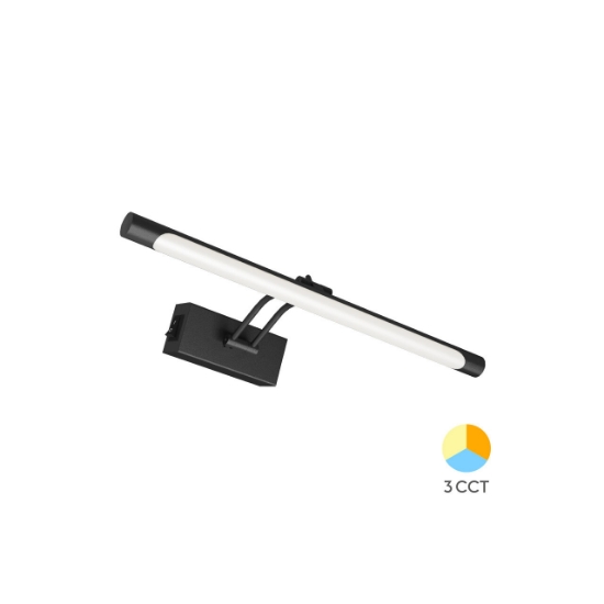 Imagine CORP LED PT BAIE 8W 3IN1 400MM NEGRU IP20 SARA-400