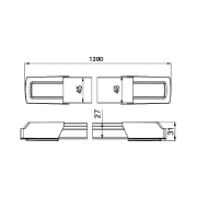 Imagine CORP LINEER PROLINE-D 36W 3000K 3000LM 1200MM ALB