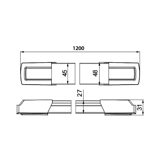 Imagine CORP LINEER PROLINE-D 36W 3000K 3000LM 1200MM ALB