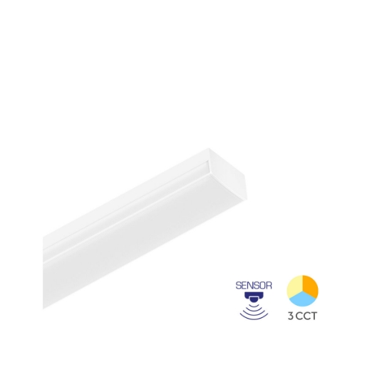 Imagine CORP LINEER PROLINE-PT 120CM 36W CU SENZOR 3in1 IP40 ALB