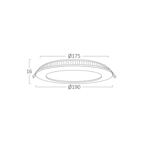 Imagine SPOT LED ROTUND ST 15W 1120LM 6500K F:190MM
