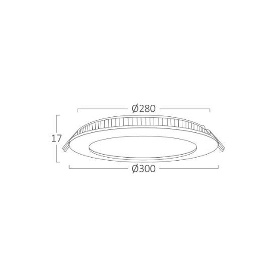 Imagine SPOT LED ROTUND ST 24W 1850LM 3000K F:300MM BRAYTR