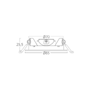 Imagine SPOT LED ROTUND ST 3W 240LM 4000K F:85MM
