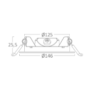 Imagine SPOT LED ROTUND ST 9W 790LM 6500K D:146MM IP40