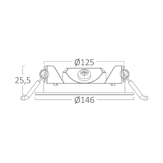 Imagine SPOT LED ROTUND ST 9W 790LM 6500K D:146MM IP40