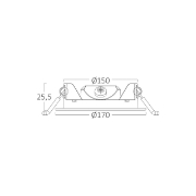 Imagine SPOT LED ROTUND ST 12W 910LM 3000K F:170MM IP20
