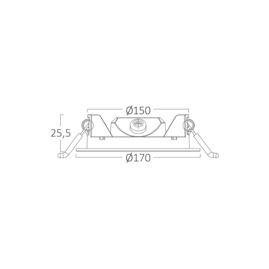 Imagine SPOT LED ROTUND ST 12W 1020LM 6500K F:170MM IP20