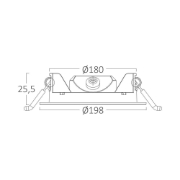 Imagine SPOT LED ROTUND ST 15W 1440LM 3000K D:198MM IP40