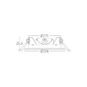 Imagine SPOT LED ROTUND ST 24W 2400LM 3000K F:225MM IP20