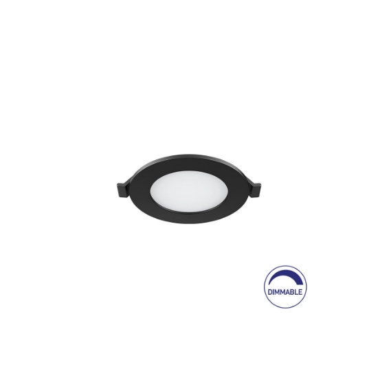 Imagine SPOT LED ROTUND ST 4W 280LM DIM 3000K F:85MM NEGRU IP40