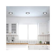 Imagine SPOT LED ROTUND ST 4W 280LM DIM 3000K F:85MM NEGRU IP40