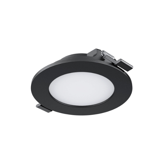 Imagine SPOT LED ROTUND ST 4W 280LM DIM 3000K F:85MM NEGRU IP40