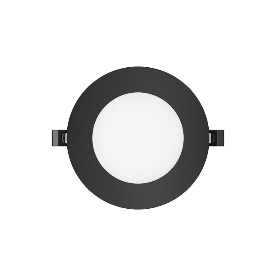 Imagine SPOT LED ROTUND ST 6W 470LM DIM 6500K F:128MM NEGRU IP40