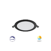 Imagine SPOT LED ROTUND ST 12W 1120LM DIM 3in1 F:170MM NEGRU IP40