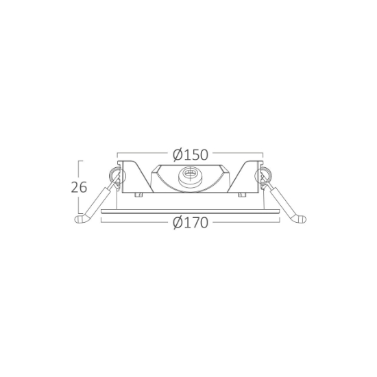 Imagine SPOT LED ROTUND ST 12W 1120LM DIM 3in1 F:170MM NEGRU IP40